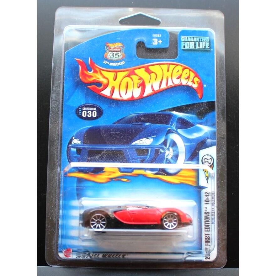 Hot Wheels 2003 Bugatti Veyron Super Car Rare Vhtf First Editions 18/42