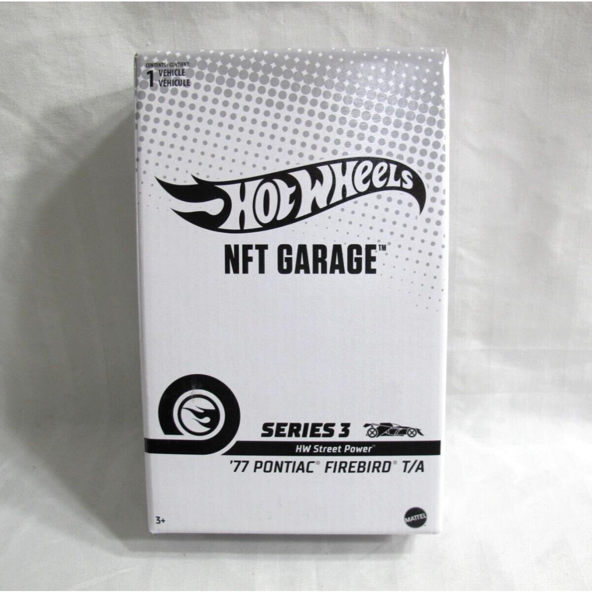 Hot Wheels Nfth Garage Series 3 - `77 Pontiac Firebird T/a
