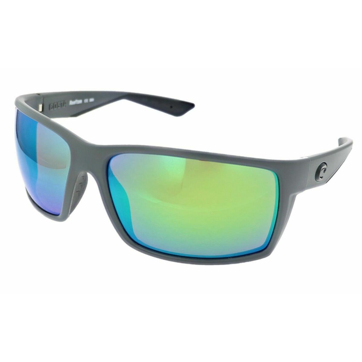 Costa Reefton Pro Matte Gray Polarized Green Mirror Sunglasses 06S9080-908008