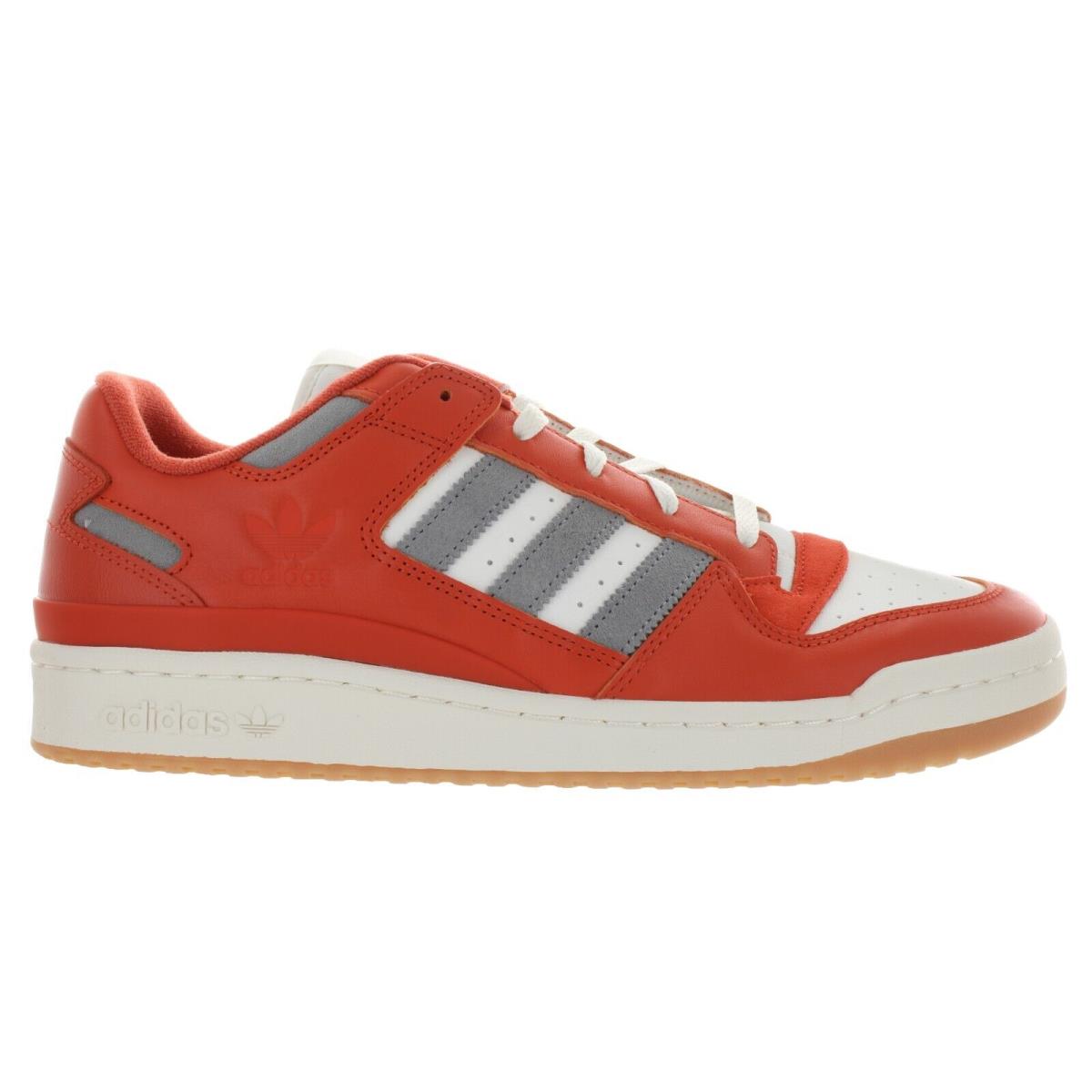 Adidas Men`s Originals Forum Low Classic Red - White Shoes Multiple Size - Preloved Red, Off White, Charcoal Solid Grey