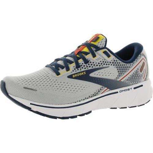 Brooks Mens Ghost 14 Gray Running Shoes Sneakers 8.5 Medium D Bhfo 8145 - Grey/Titan/Maize