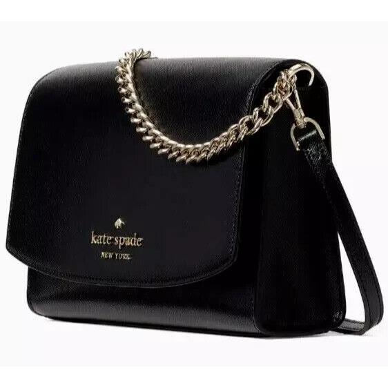 Kate Spade Carson Convertible Crossbody Clutch Handbag Black WKR00119