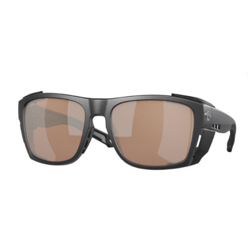 Costa Del Mar King Tide 8 Polarized Sunglasses Black Pearl Copper Silver Glass