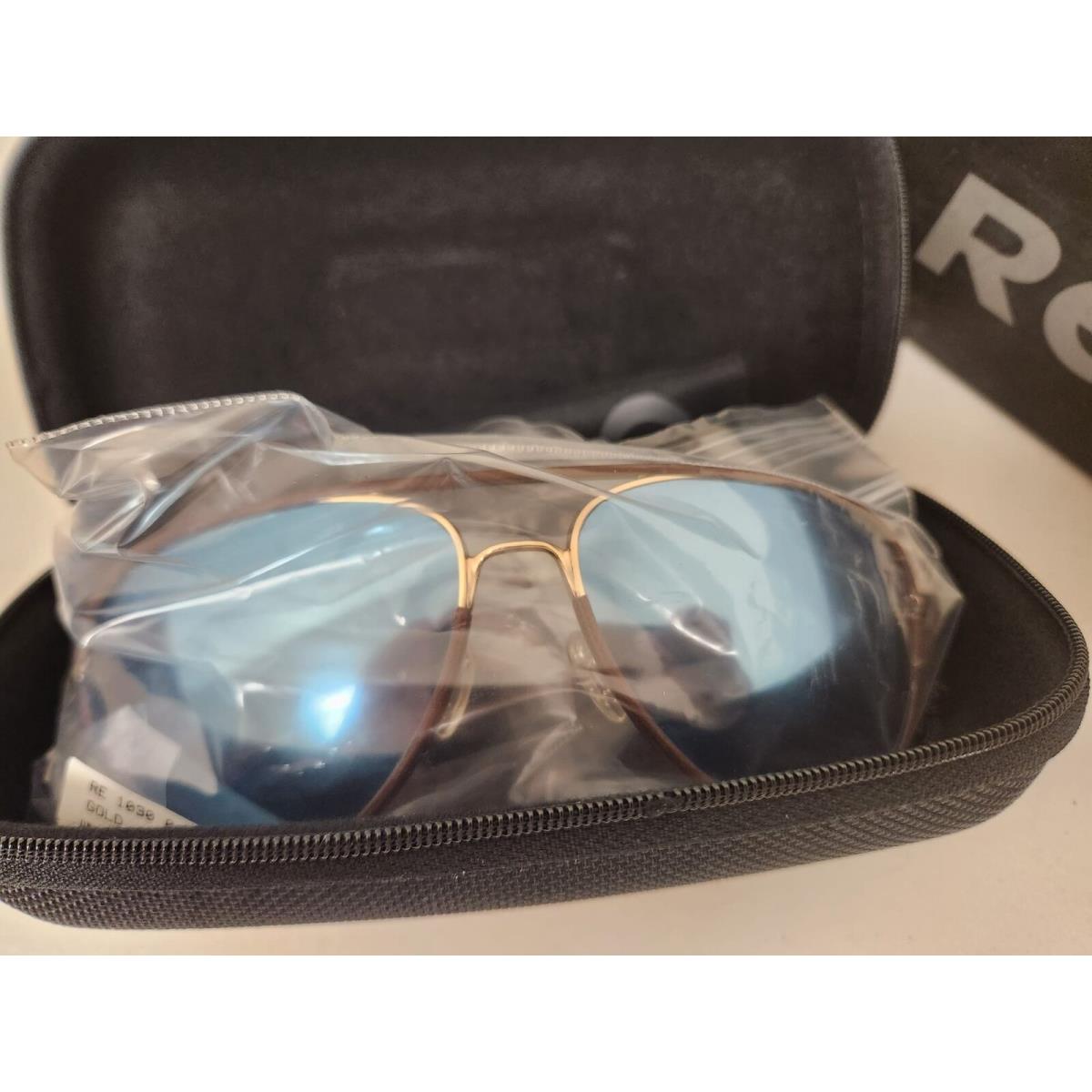 Revo Carlisle King 1030 Gold Blue Sunglasses