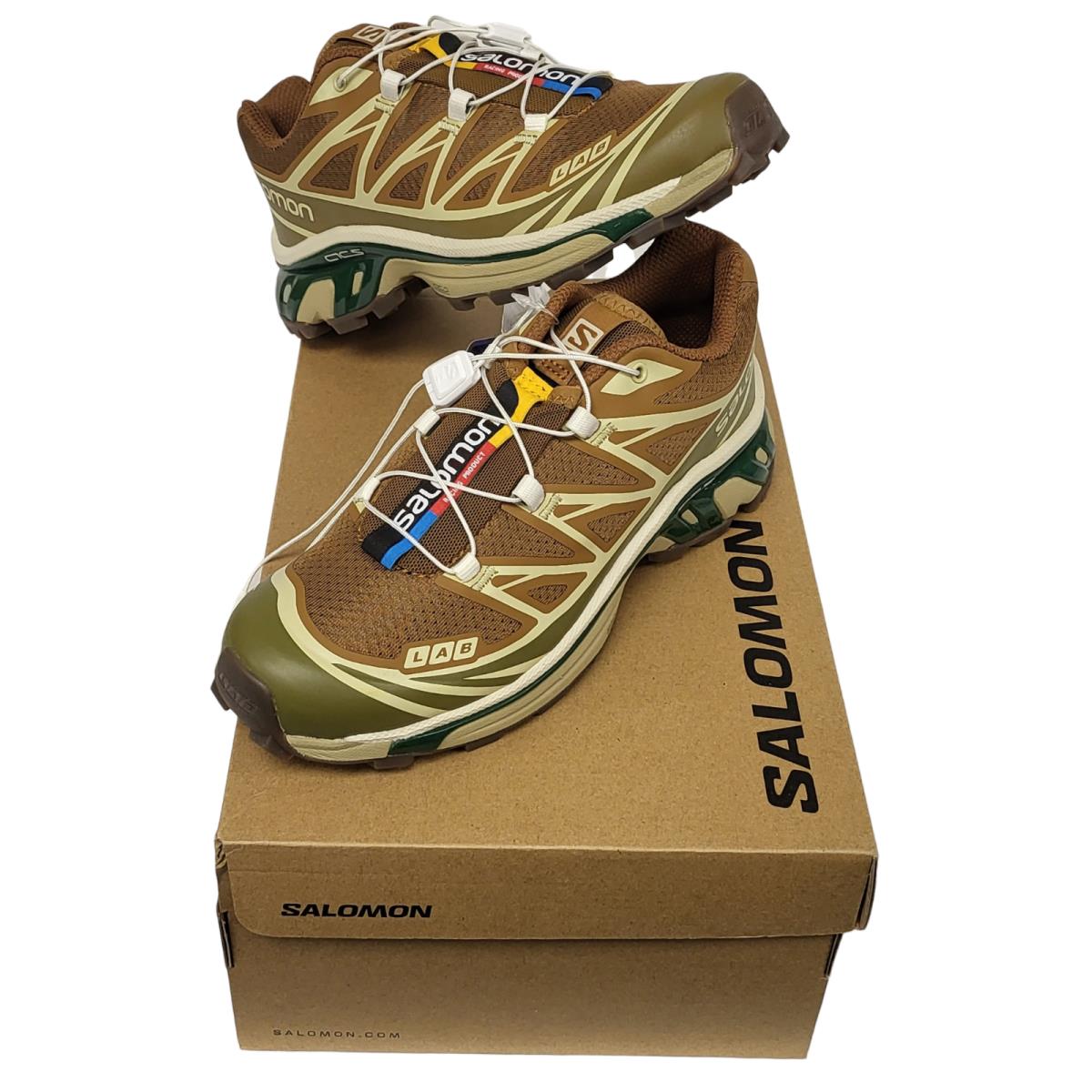 Salomon XT-6 Rubber/lizard/eden Unisex Mens 9 Womans 10 Sport Sneaker Shoes