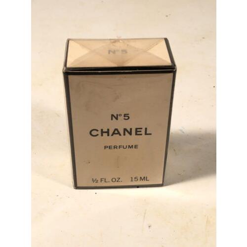 Vintage Chanel No 5 Perfume 15ml Bottle 1/2 FL Oz