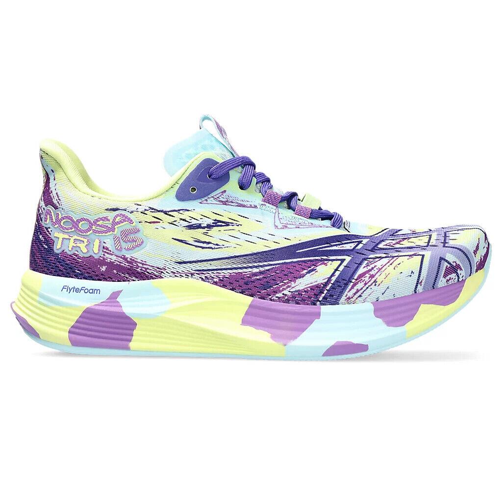 Women`s Asics Noosa TRI-15 Running Shoes All Colors US Size 6-11 Glow Yellow/Palace Purple