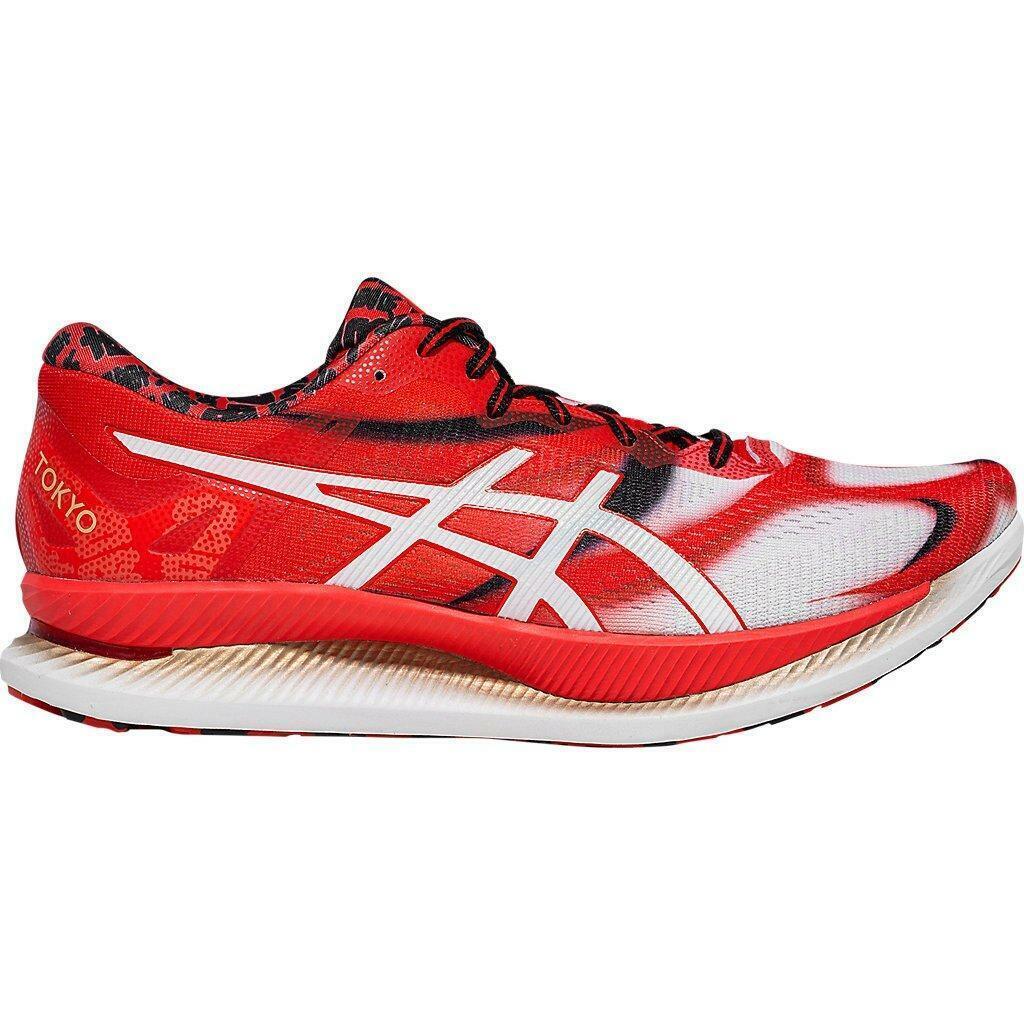 Asics 2020 Men`s Glideride Tokyo Running Shoes Limited Japan 1011A953 - White / Classic Red