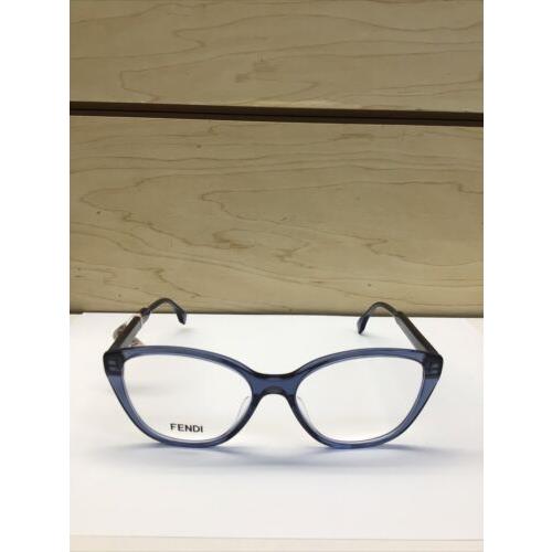 Fendi FE 50014I 090 Blue Eyeglasses W/case 53-16