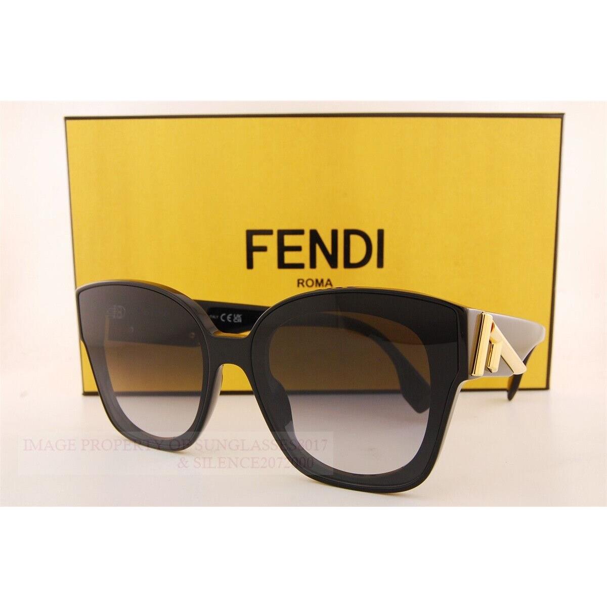 Fendi Sunglasses FE 40098I 01W Black/gradient Grayfor Women