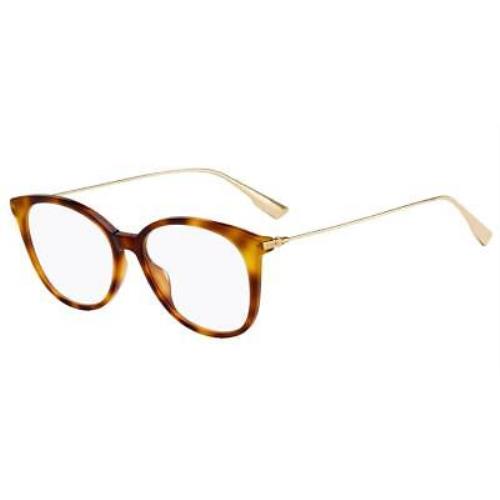 Christian Dior DIORSIGHTO1-086-52 Havana Gold Eyeglasses