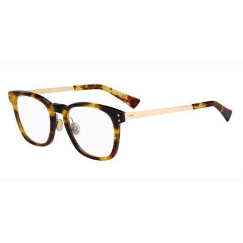 Christian Dior DIOREXQUISEO4-086-50 Havana Gold Eyeglasses