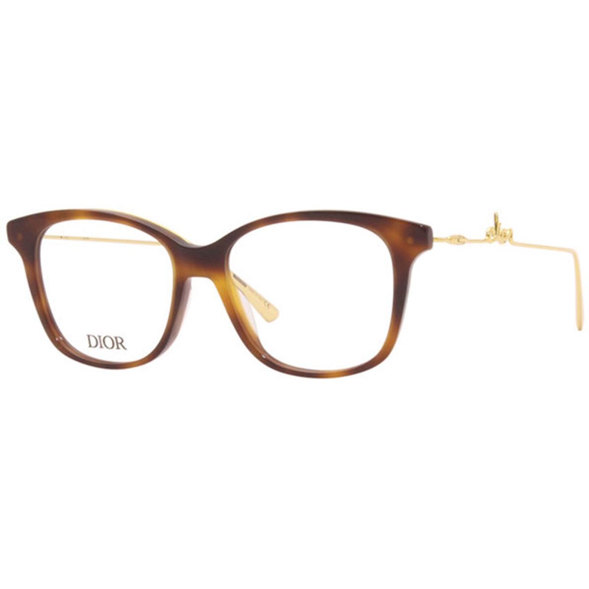 Christian Dior CD50008I-053-52 Havana Gold Eyeglasses