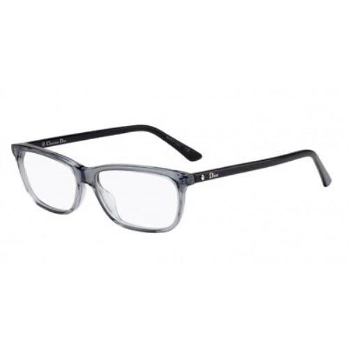 Christian Dior MONTAIGNE56-KB7-51 Gray Black Eyeglasses