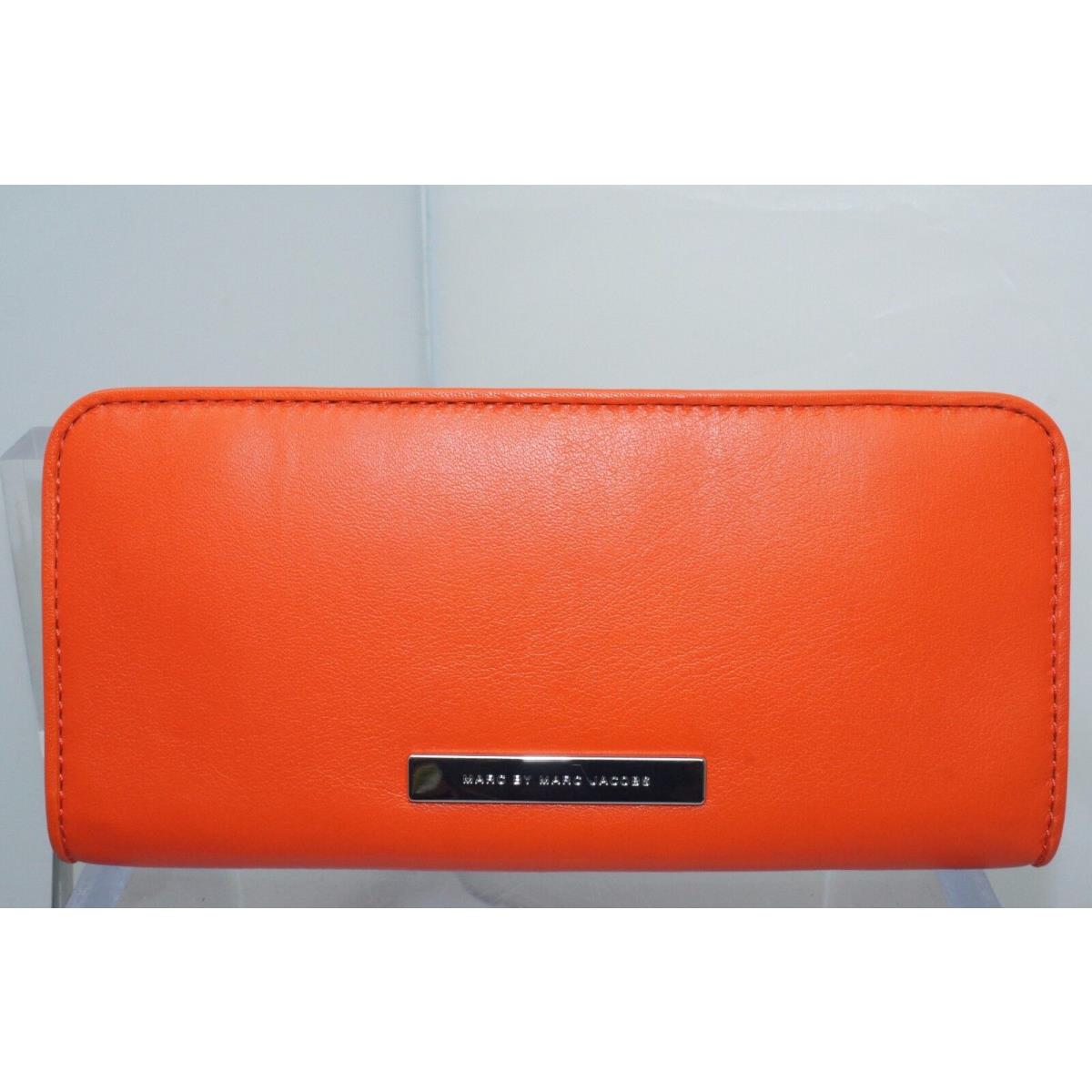 Marc By Marc Jacobs Wallet Too Hot To Handle Orange Zip Clutch