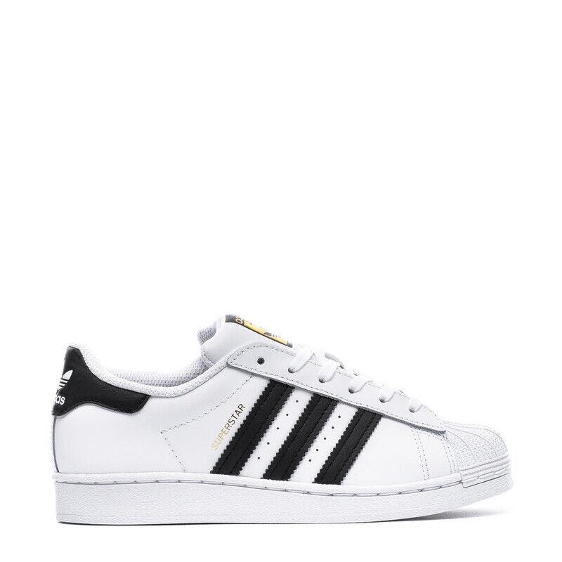 Adidas Superstar Kids Unisex Shoes C_white/black FU7714-100-SIZE 1 - WHITE/BLACK