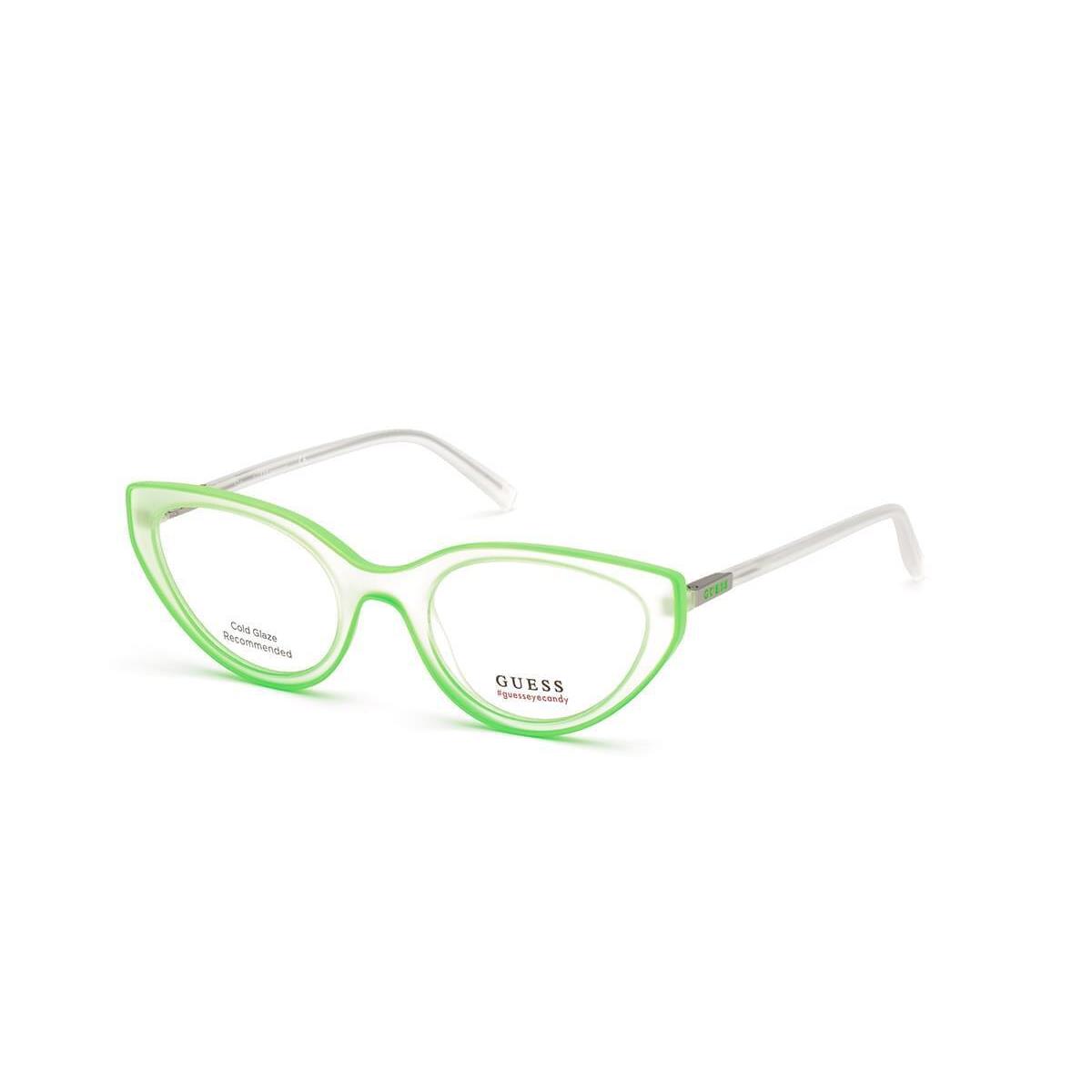 Guess GU3058-095-53 Green Eyeglasses