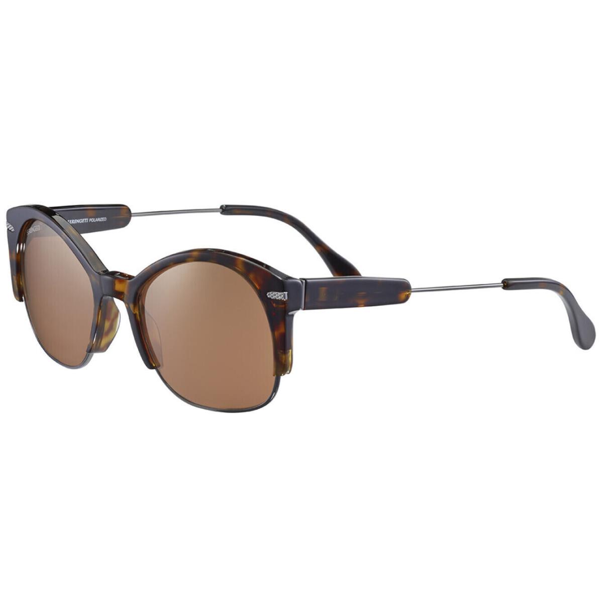 Serengeti Vinita Women`s Sunglasses - Photochromic Polarized Lenses SS529001/DarkTortoise/DriversGold