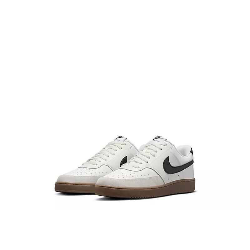 Nike Men`s 2024 Summer Air Court Vision Low Max Force Sneaker Trainer Shoes - White/Black Logo