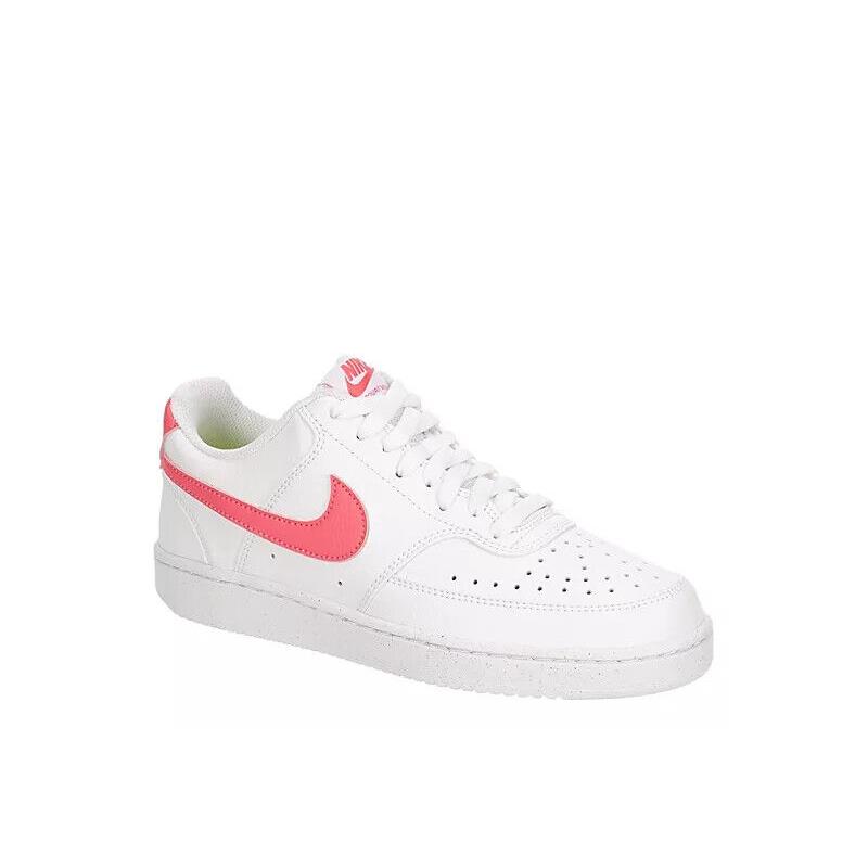 Nike Women`s Fall 2023 Court Vision Low Top Casual Shoes Sneakers Trainers Pink