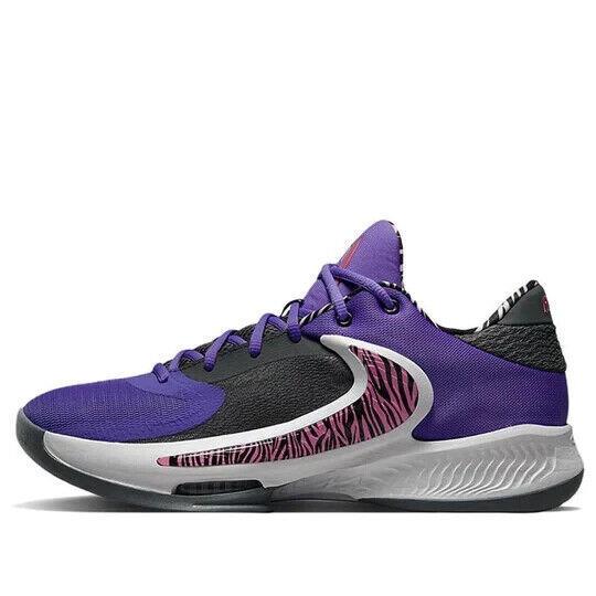 Nike Zoom Freak 4 DO9680-500 Men`s Purple/black Basketball Sneaker Shoes NR3445 8