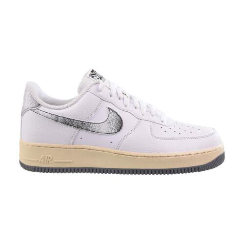 Nike Air Force 1 `07 LV8 Carbon Fiber Men`s Casual Shoes Athletic Sneakers, - Nike shoes Air Force - Black , Black/White/Iron Grey/Marina  Manufacturer