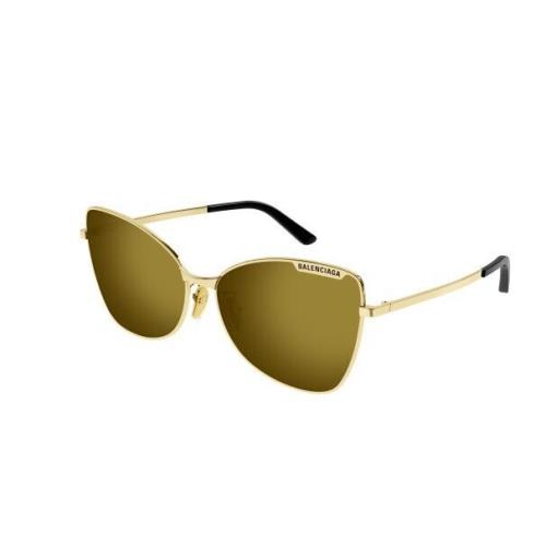 Balenciaga BB0278S 004 Gold/bronze Cat Eye Women`s Sunglasses