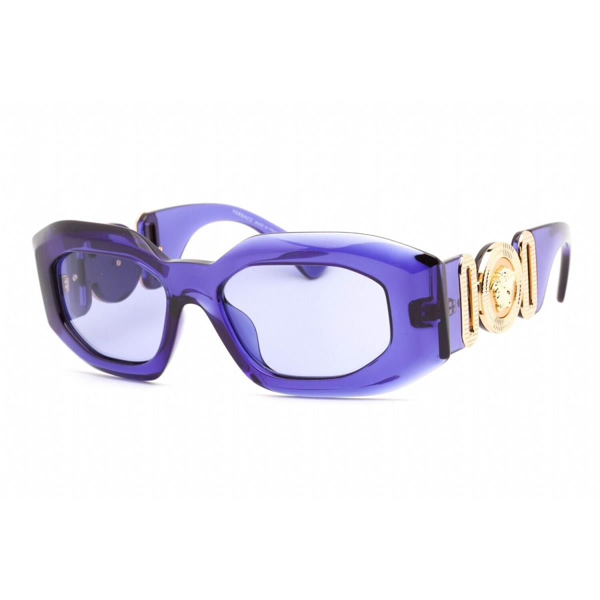 Versace VE 4425U 54191A Sunglasses Purple Transparent Frame Violet Lenses 54mm