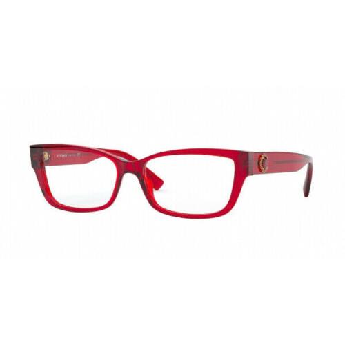 Versace VE3284BA 5280 Transparent Red Demo Lens Women`s Eyeglasses 54 mm