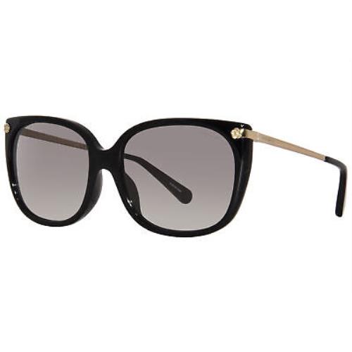 Coach HC8272F 5002/11 Sunglasses Women`s Black/grey Gradient Square Shape 56mm