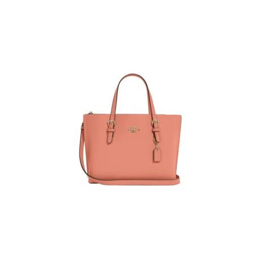 Coach Leather Mollie Tote 25 Im/lt Coral