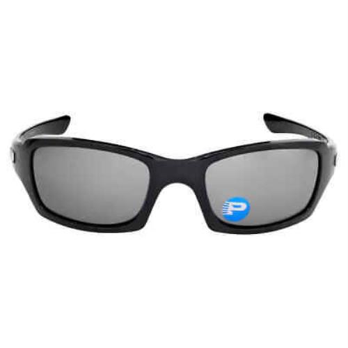 Oakley Fives Squared Black Iridium Polarized Sport Men`s Sunglasses OO9238 - Frame: Black, Lens: Black