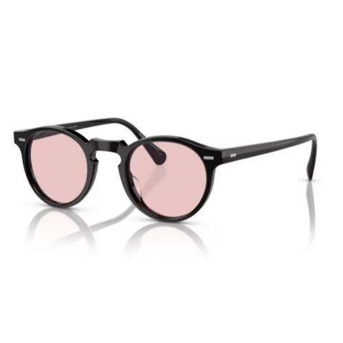 Oliver Peoples 0OV5217S Gregory Peck 10054Q Black/pink Wash Men`s Sunglasses - Frame: Black, Lens: Pink Wash