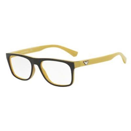 Emporio Armani EA3097-5555-55 Black Yellow Eyeglasses