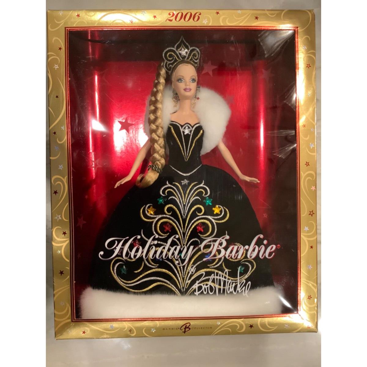 Mattel 2006 Christmas s Holiday Barbie Doll by Bob Mackie- J0949