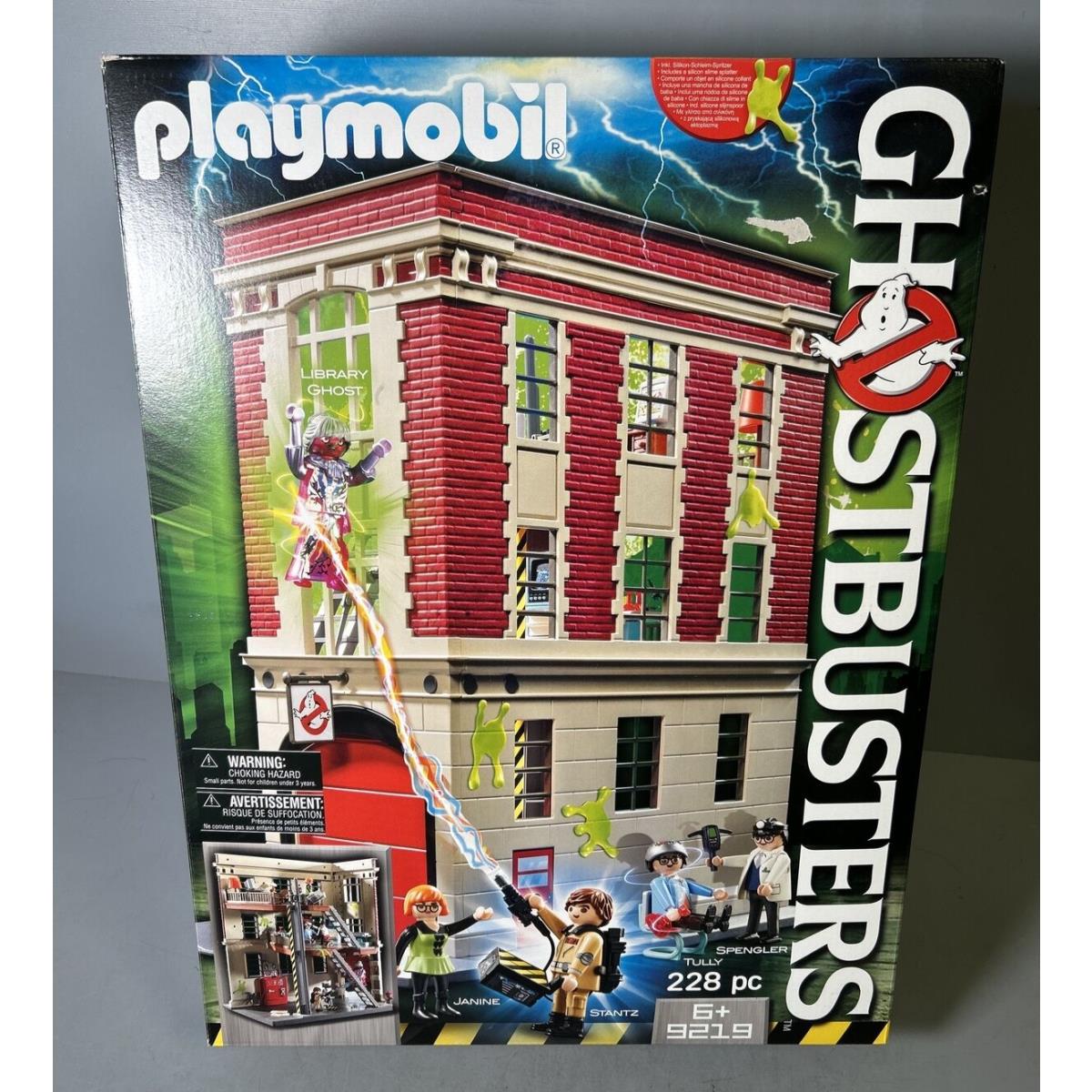 Playmobil Ghostbusters Collection - Ghostbusters Firehouse 9219 Slimer Play Set