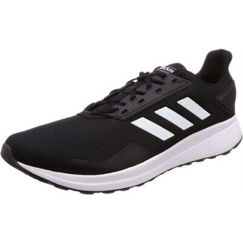 Adidas Mens Duramo 9 Running Shoe Sneakers - Black/white - 10