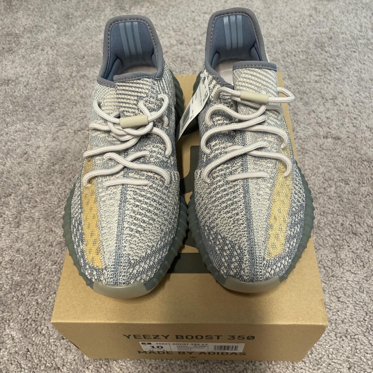 Adidas Yeezy Boost 350 V2 Israfil FZ5421 Men`s Size 10 DS - Grey