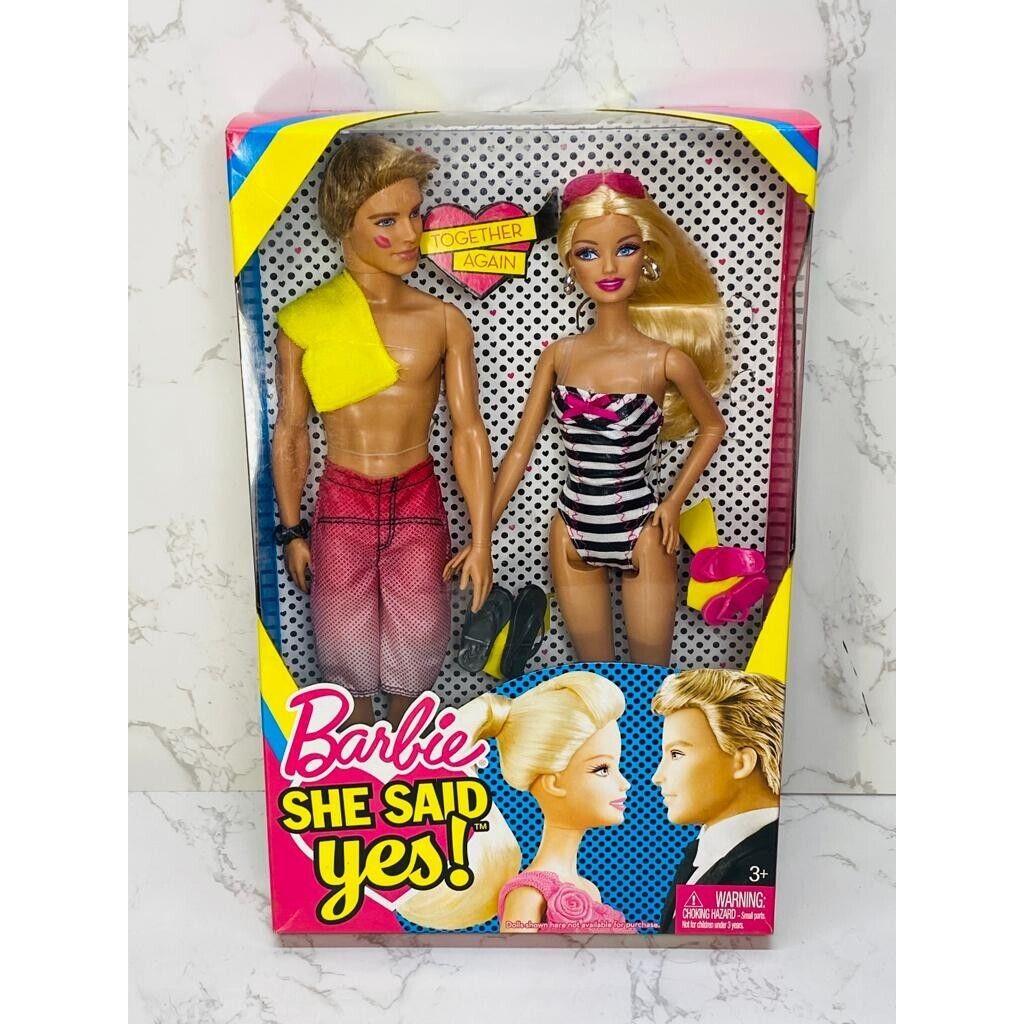 Mattel Pink 2010 She Said Yes Barbie and Ken Doll