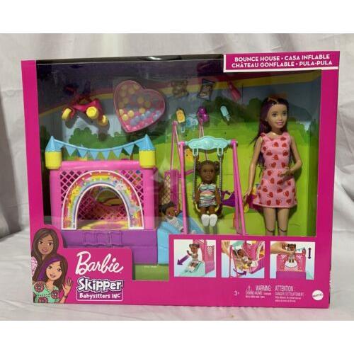 Barbie Skipper Babysitters Inc Bounce House Doll Playset 2021 Mattel