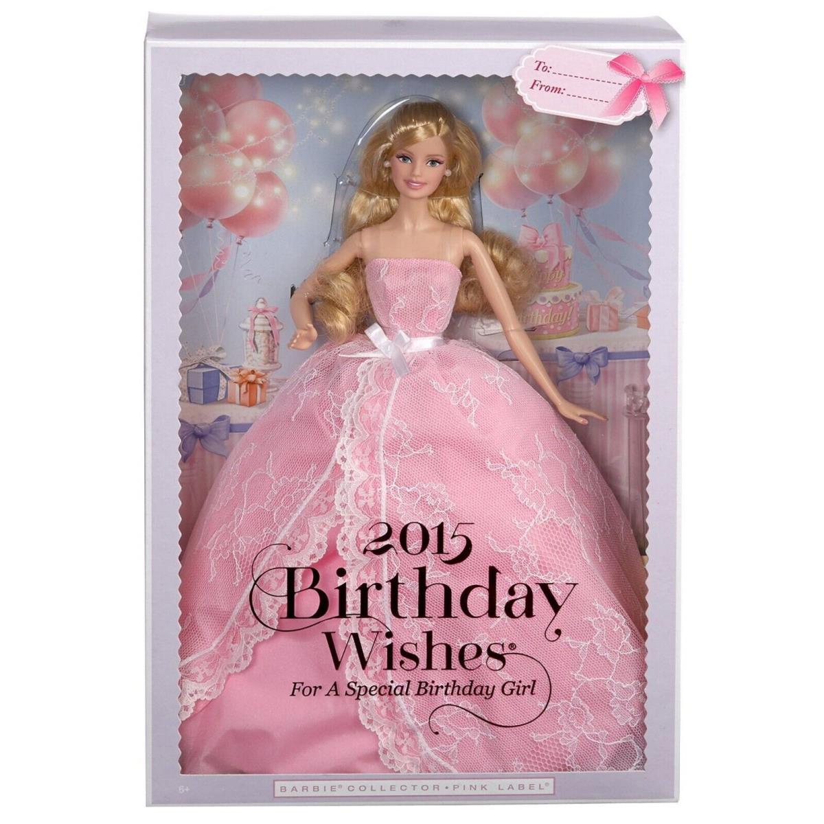 Barbie 2015 Birthday Wishes Blonde Doll Condition Nrfb Mattel