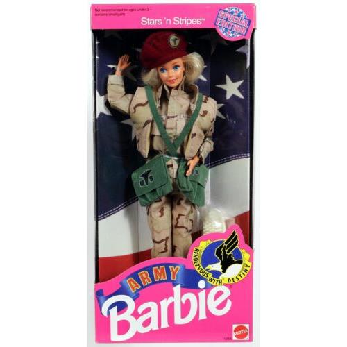 Stars `n Stripes Army Barbie Doll Special Edition 1234 Nrfb 1992 Mattel