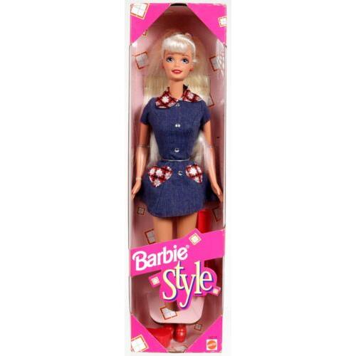 Barbie Style Foreign Doll Puppe 18219 Never Removed From Box 1997 Mattel