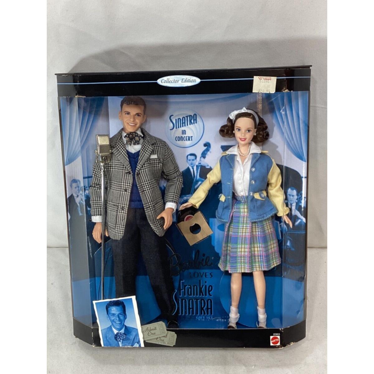1999 Vintage Mattel Barbie Loves Frank Sinatra 2 Doll Set Boxed