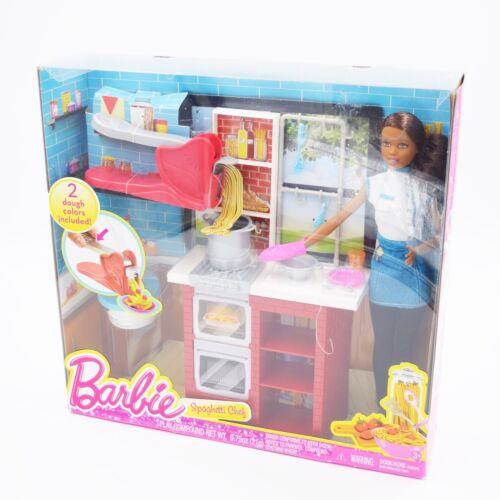 Barbie Spaghetti Chef African-american Doll Playset Nrfb 2015 Mattel DMC31