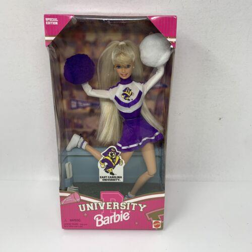 1996 East Carolina University Barbie Doll Mib Mattel 19155 Cheerleader