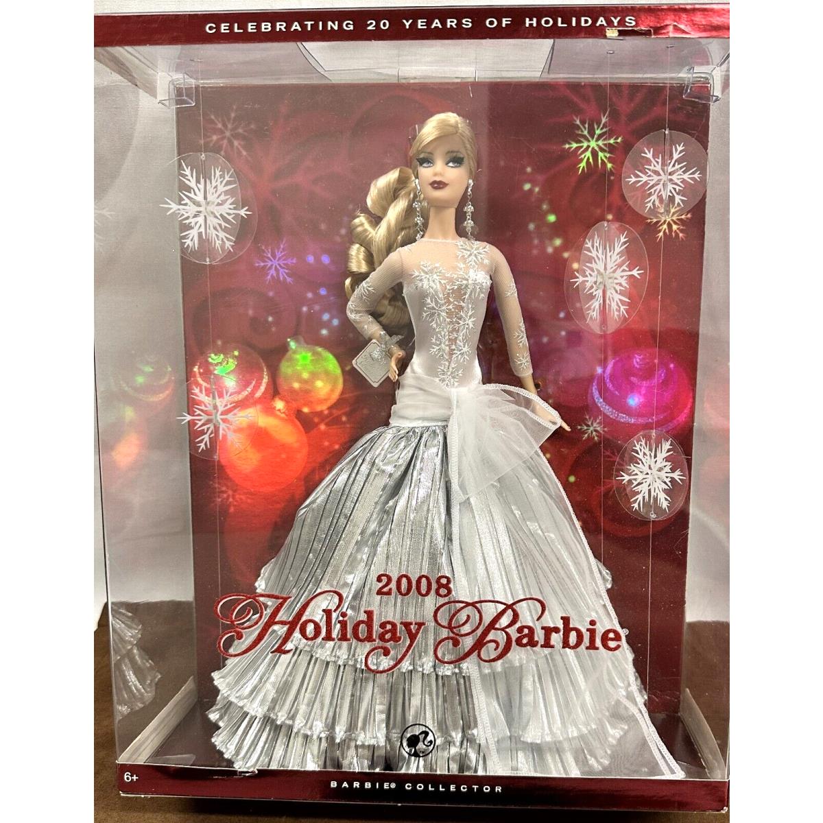 2008 Holiday Barbie Celebrating 20 Years Barbie Collector Edition by Mattel