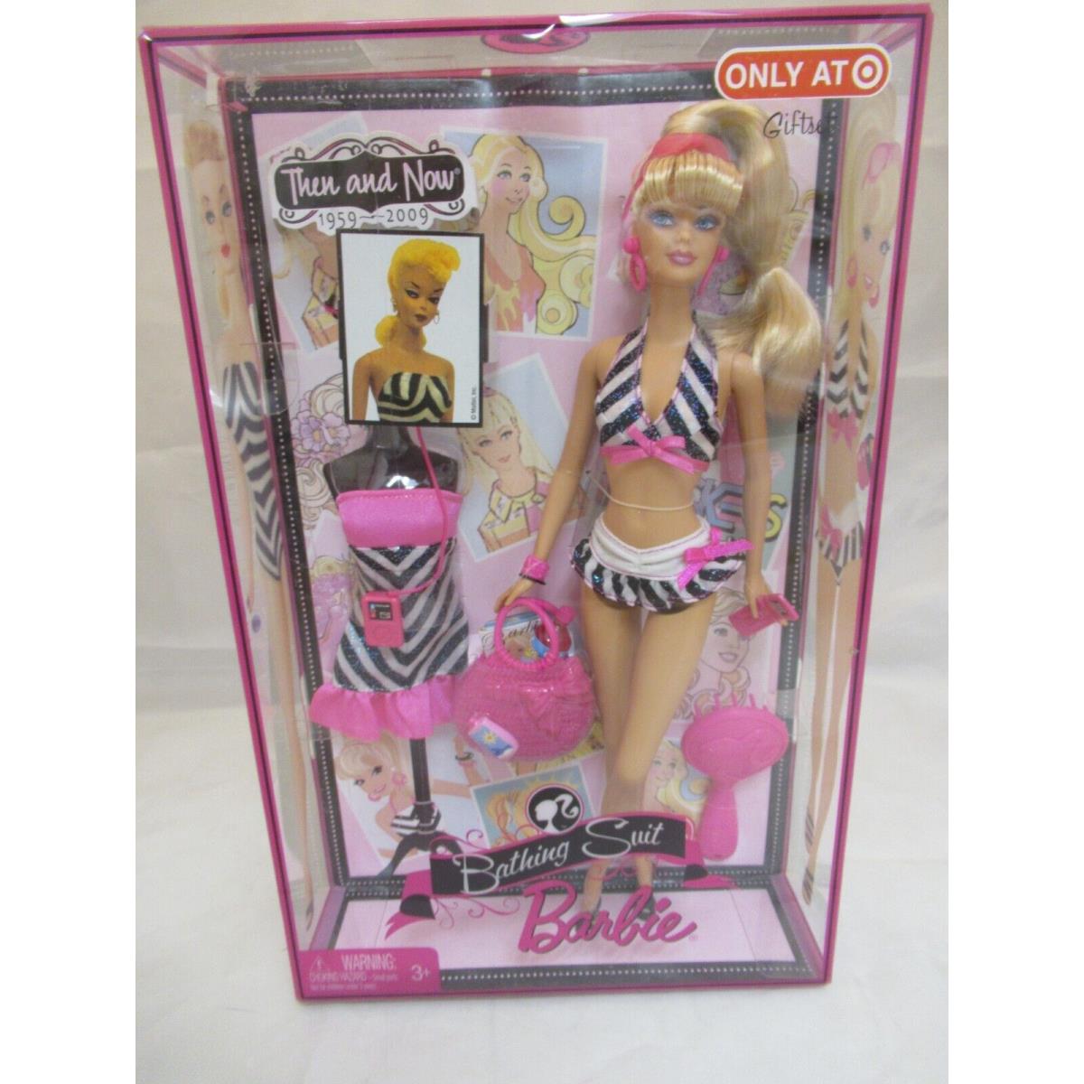 2008 Bathing Suit Then and Now Barbie 50th Anniversary Target Exclusive - Mib