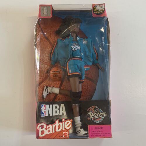 Mattel Barbie Nba Detroit Pistons - African American Doll 1998 - - Rare