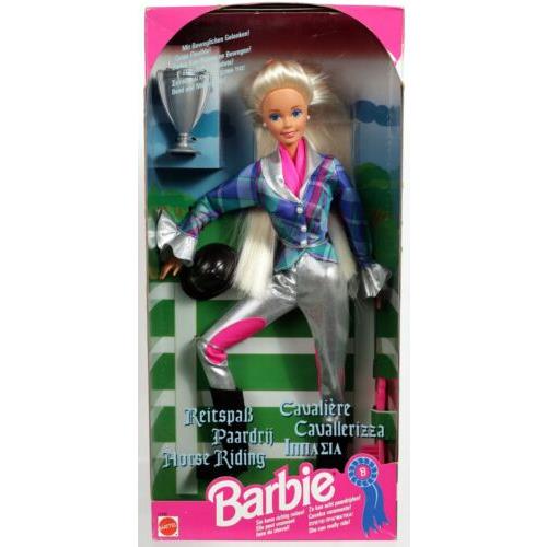 Horse Riding Cavallerizza Cavaliere Foreign Barbie Doll 12456 Nrfb 1994 Mattel